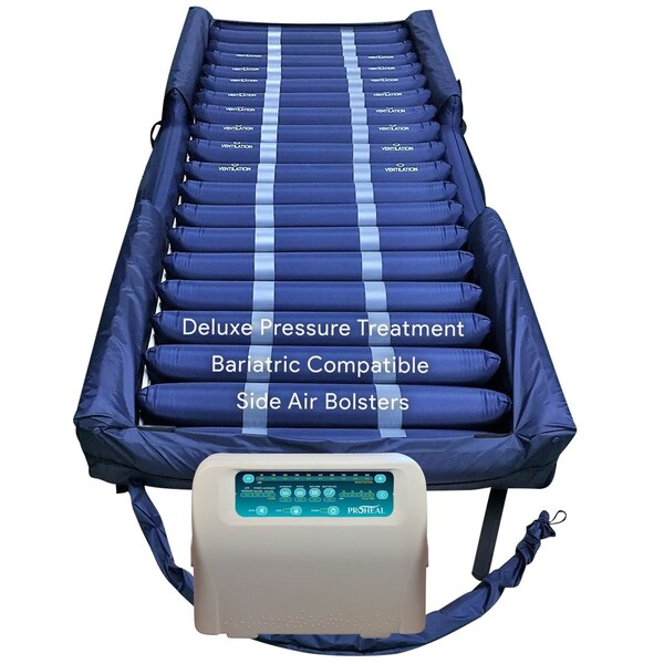 Proheal Low Air Loss / Alternating Pressure Bariatric Mattress System w/ Raised Air Bolsters 42"x80"x8"/11" PH-86080AB-42 - main